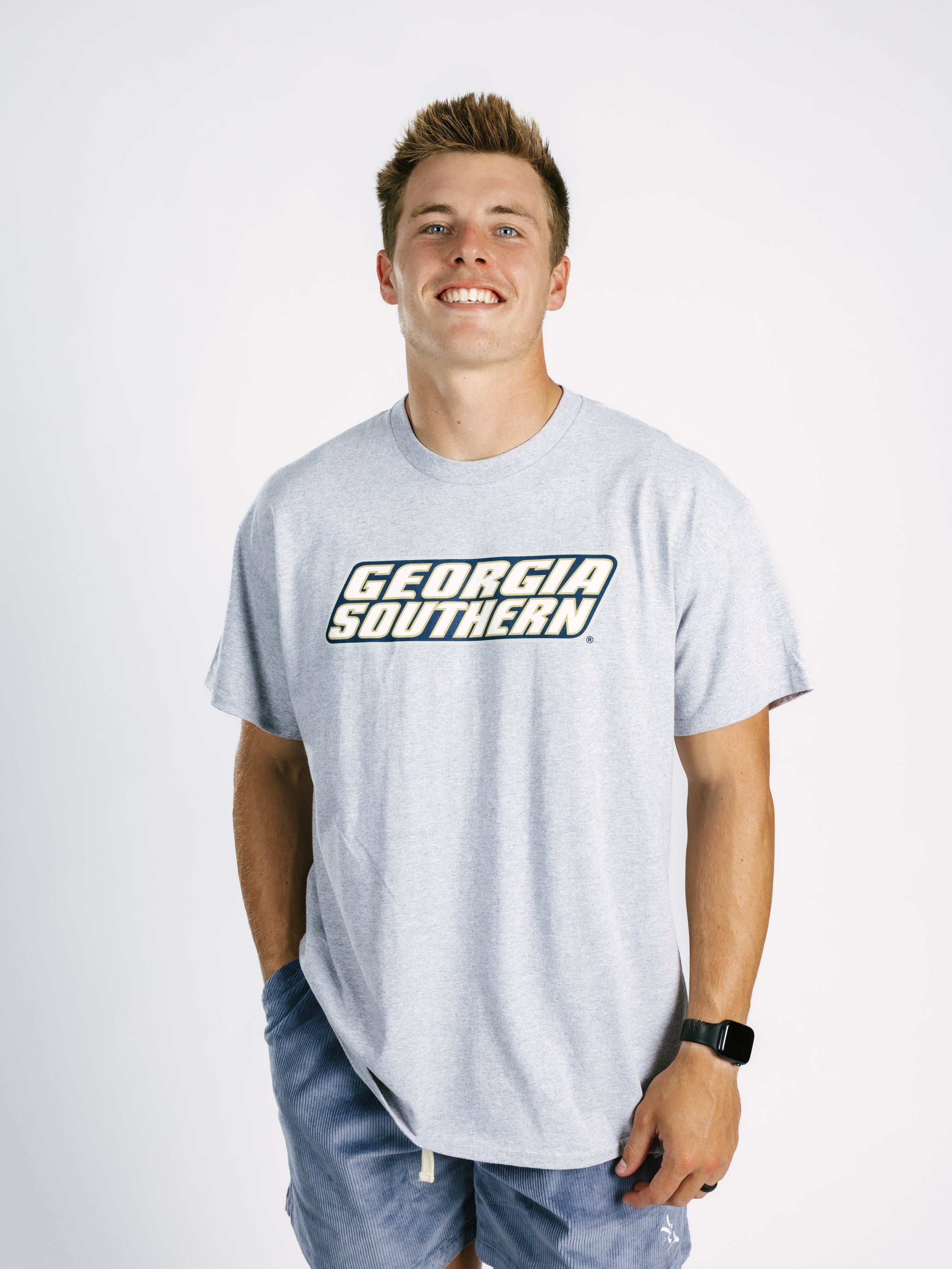 Grey Georgia Southern Tee