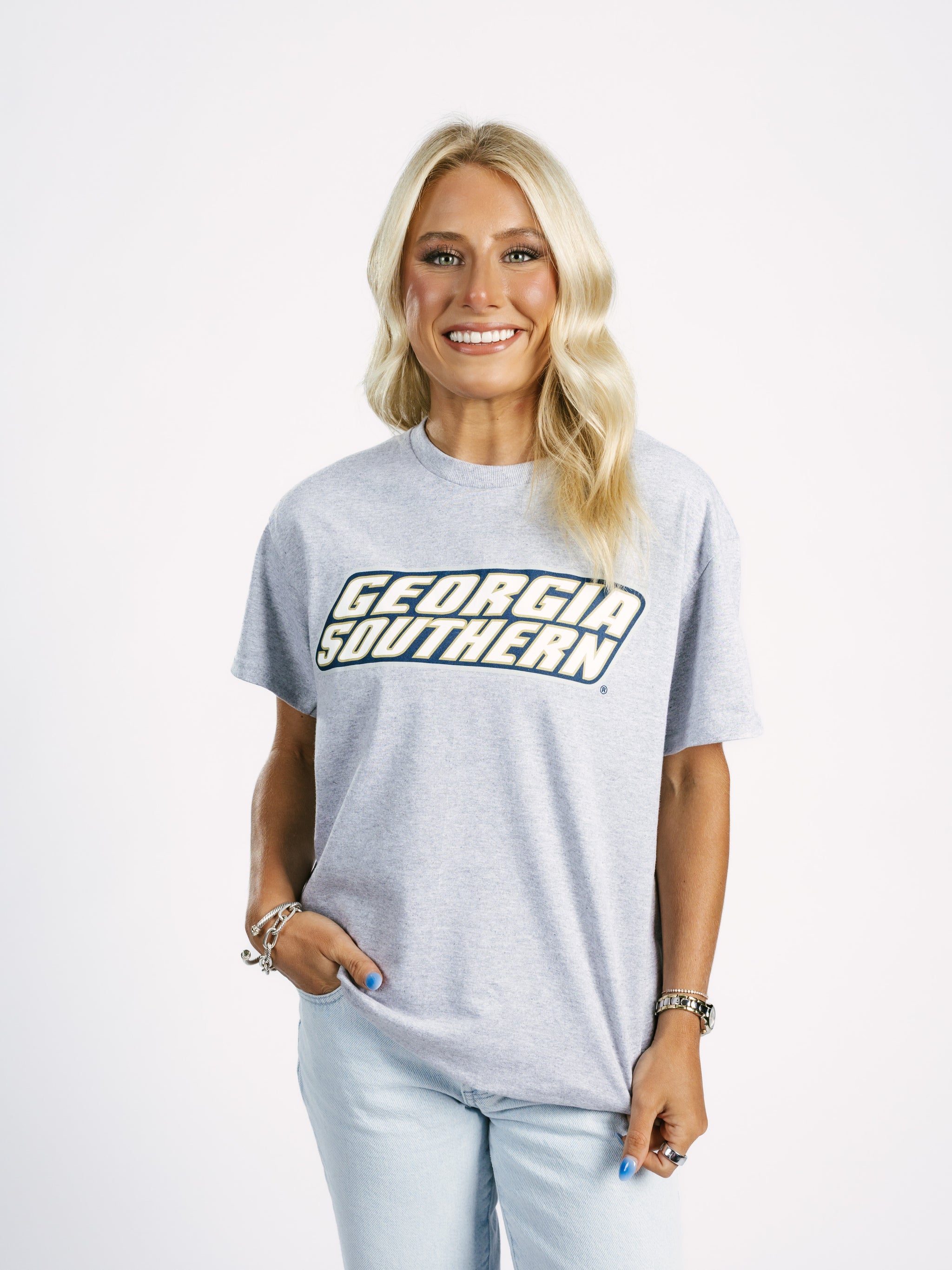 Grey Georgia Southern Tee