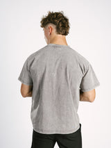 Grey AG Boxing Acid Wash Boxy Tee