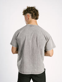 Grey AG Boxing Acid Wash Boxy Tee