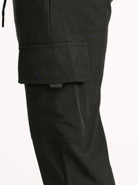 Black Nylon AG Joggers