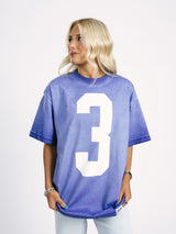 Blue '3' Tee