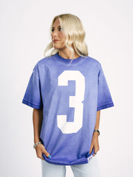 Blue '3' Tee