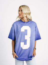 Blue '3' Tee