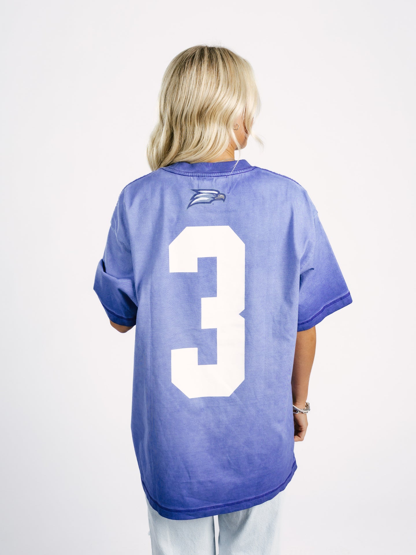 Blue '3' Tee