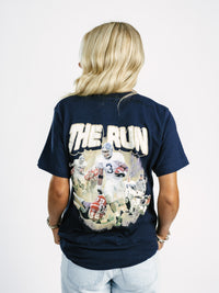 Navy 'The Run' Tee