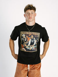 Black 'The Gambler' Boxy Tee