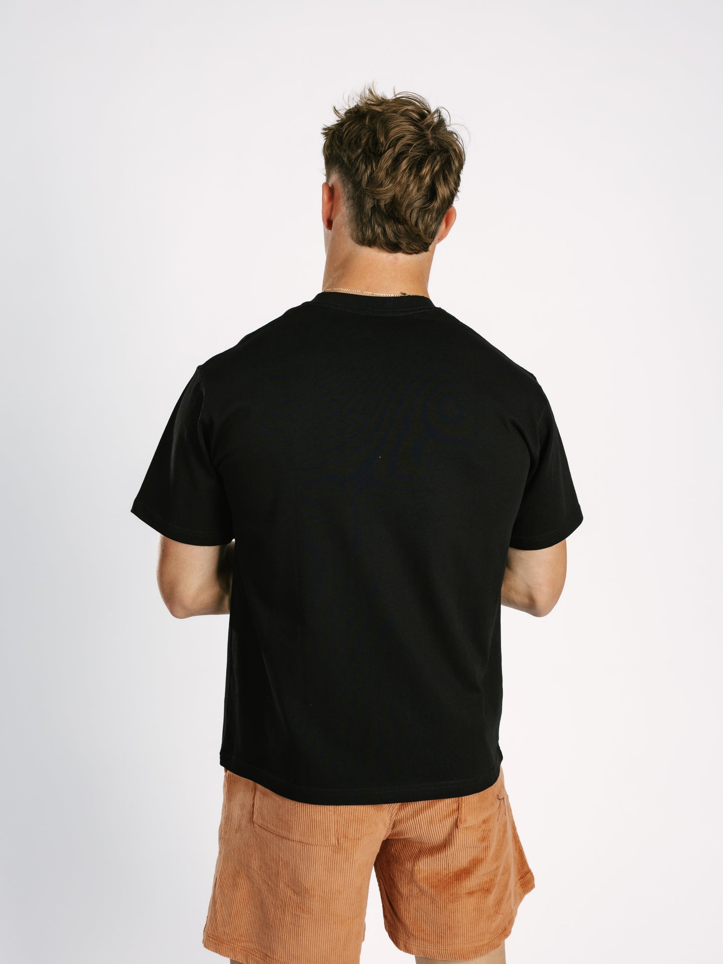 Black 'The Gambler' Boxy Tee