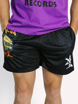 Black AG Graphic Mesh Gym Short