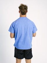Blue AG Boxing Acid Wash Boxy Tee