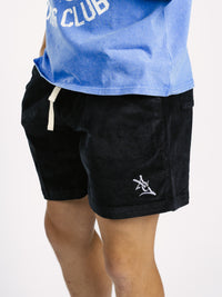 Black Corduroy Shorts
