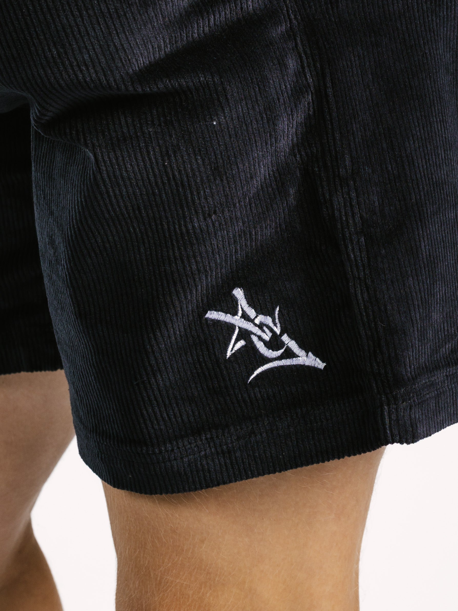 Black Corduroy Shorts