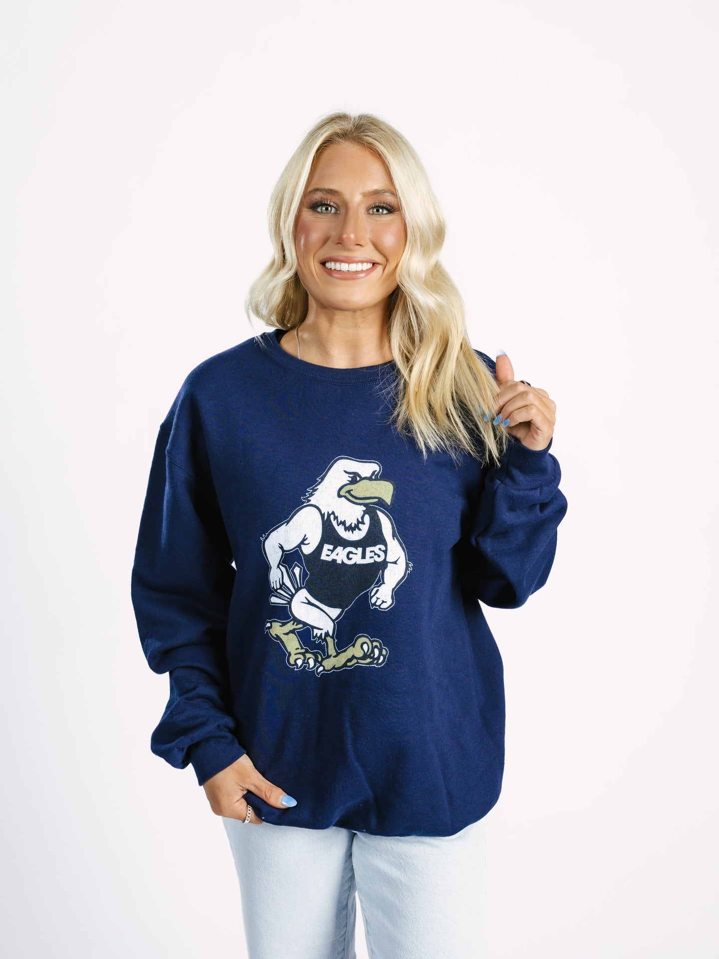 Navy Strutter Crewneck