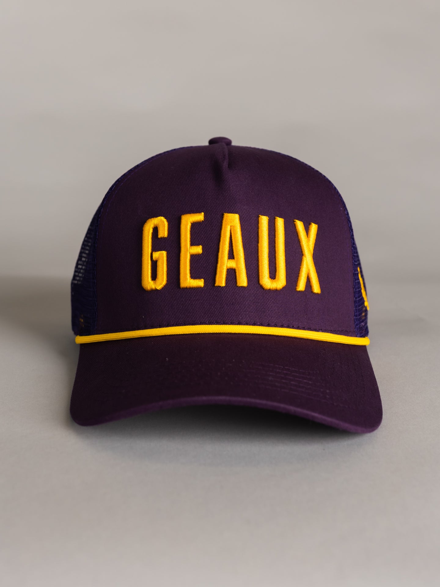 Purple 'Geaux' Mesh Hat