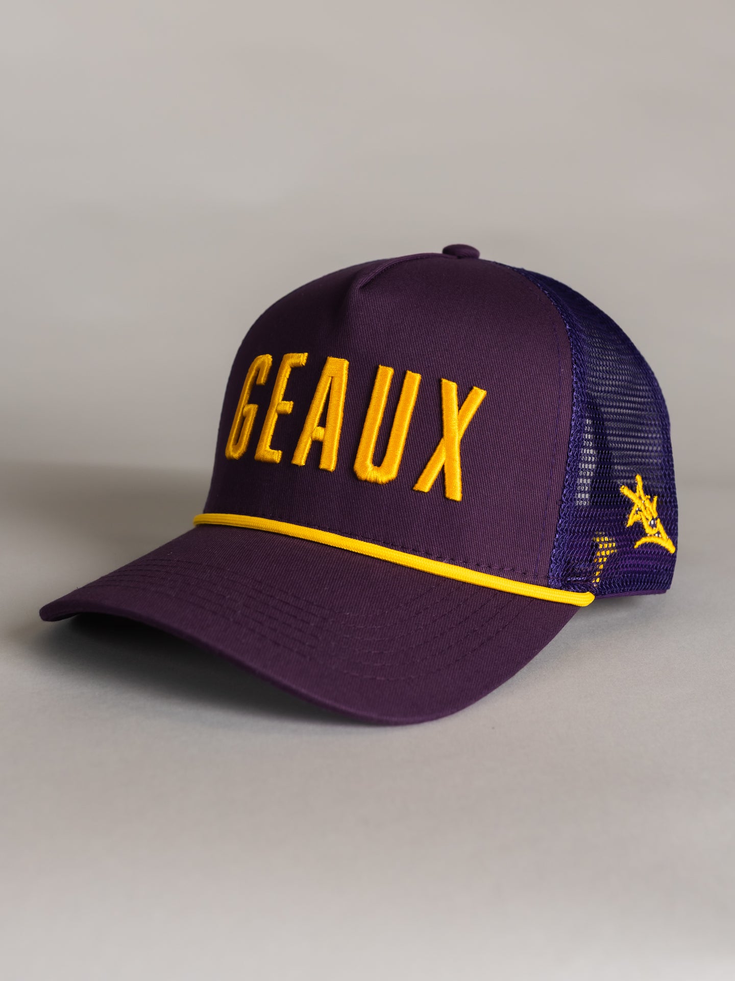 Purple 'Geaux' Mesh Hat