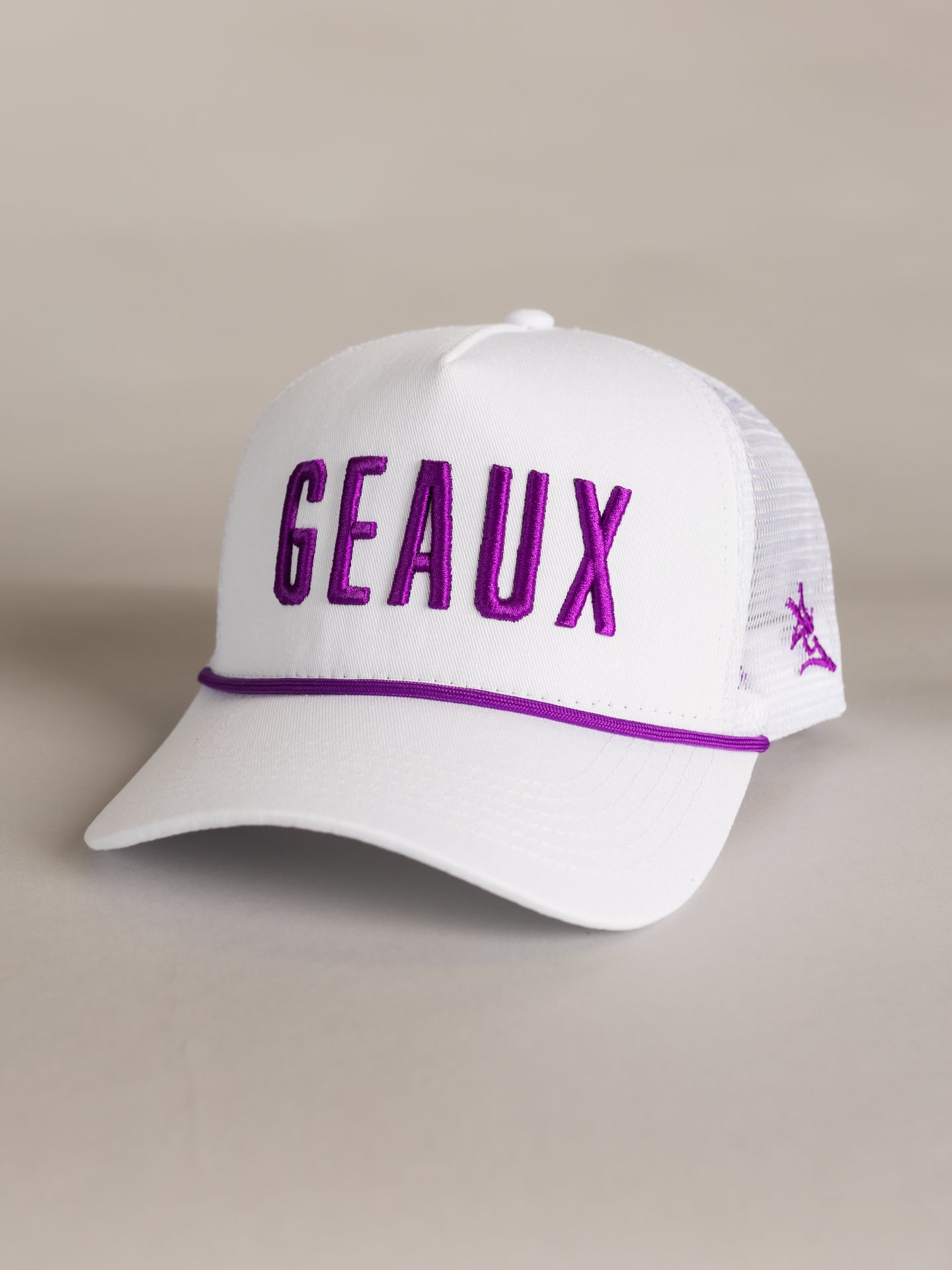 White 'Geaux' Mesh Hat