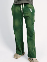 Green Acid Wash Sweatpants