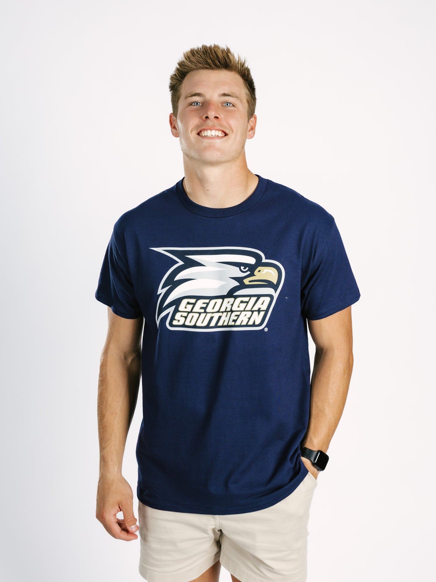 Navy Eagle Head Tee