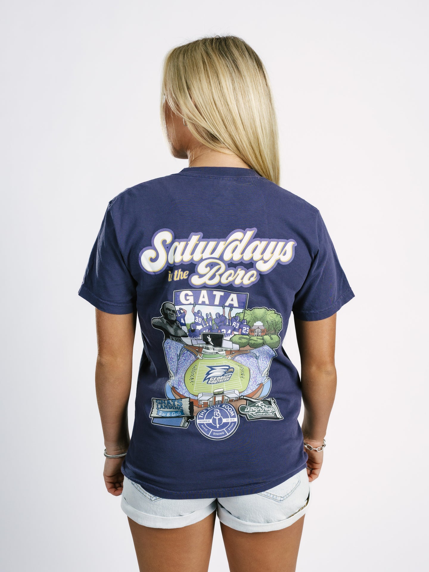 Navy 'Saturday in the Boro' Tee