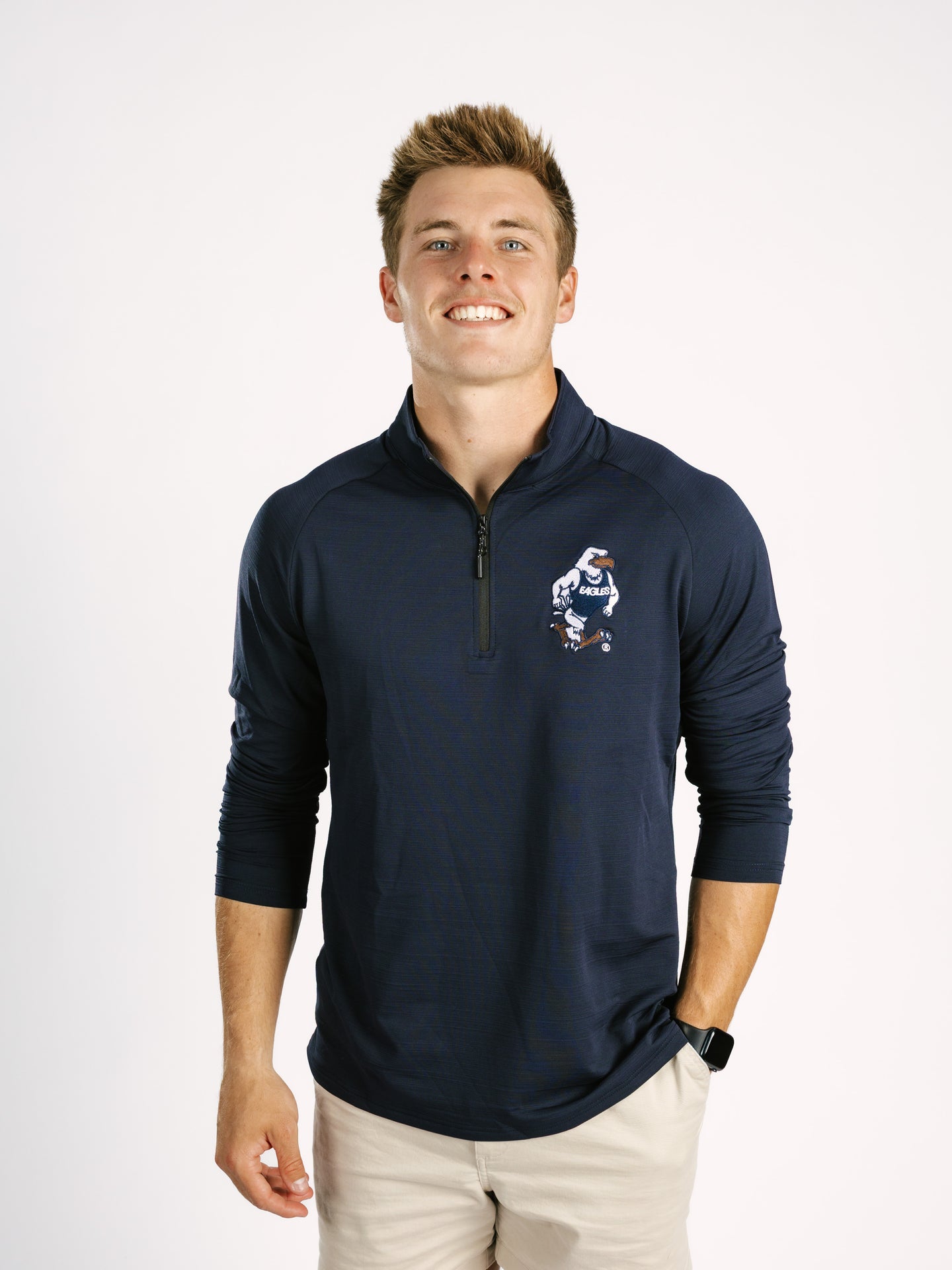 Navy Strutter Quarter Zip Pullover