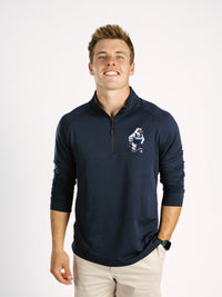 Navy Strutter Quarter Zip Pullover