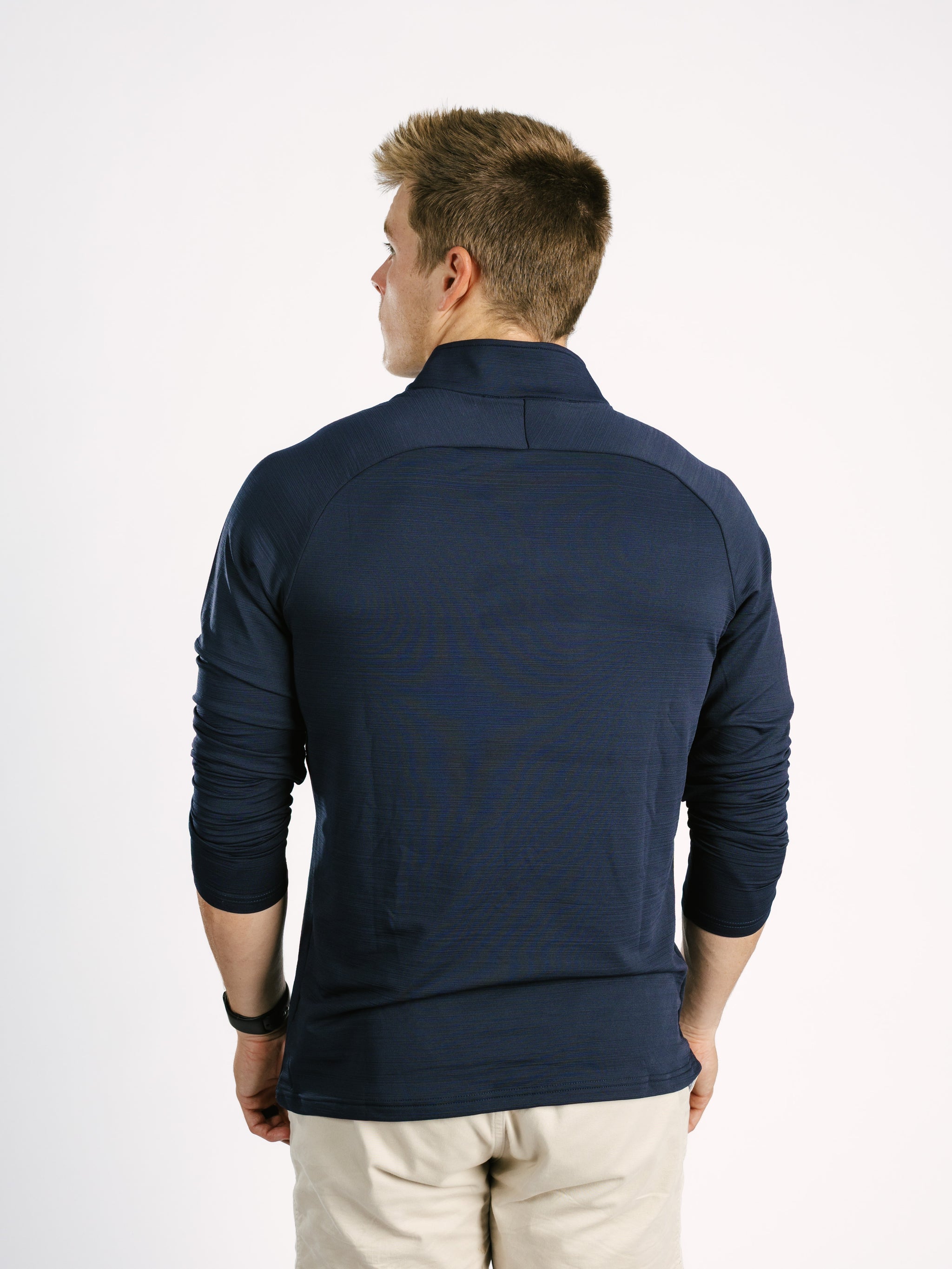 Navy Strutter Quarter Zip Pullover