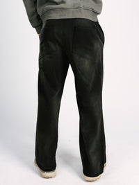 Black Acid Wash Sweatpants