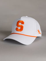 White 'S' Roped Hat