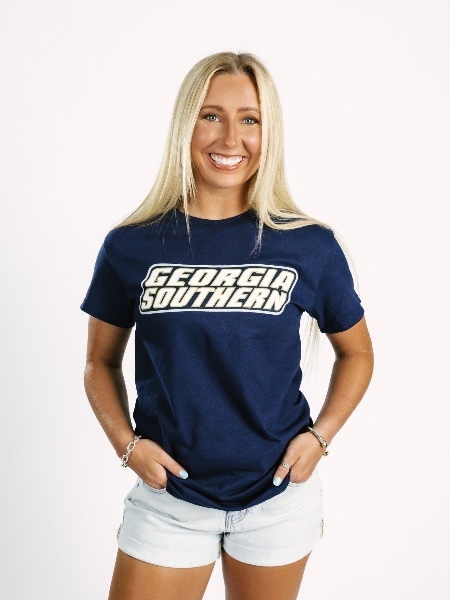 Navy Georgia Southern Tee