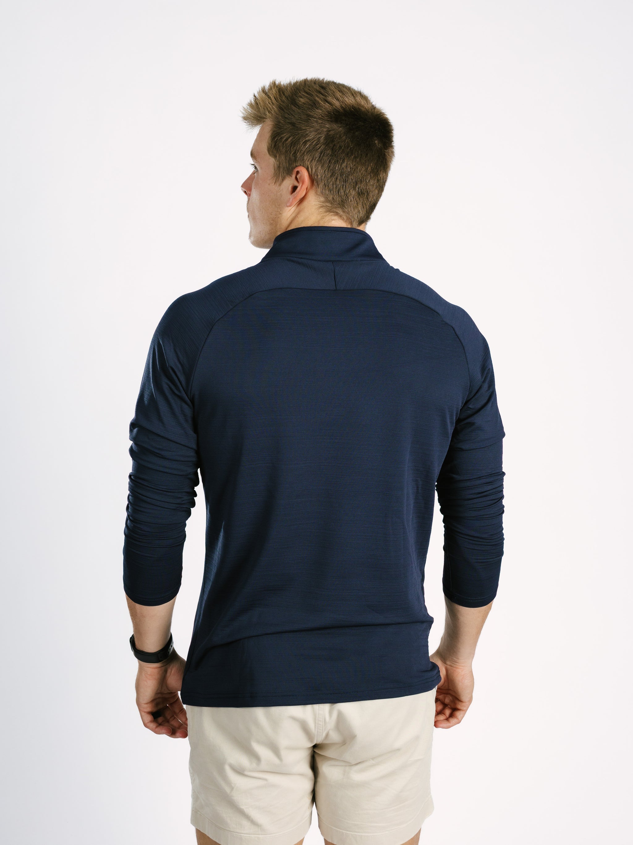 Navy GS Quarter Zip Pullover