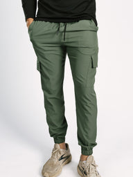 Green Nylon AG Joggers