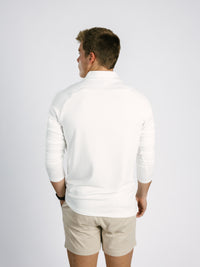 White GS Quarter Zip Pullover