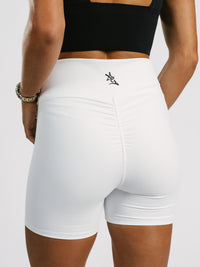 White Eagle Head Biker Shorts