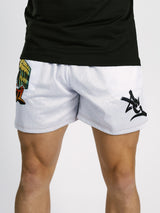White AG Graphic Mesh Gym Short