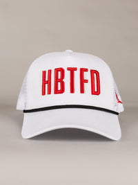 White HBTFD Mesh Hat