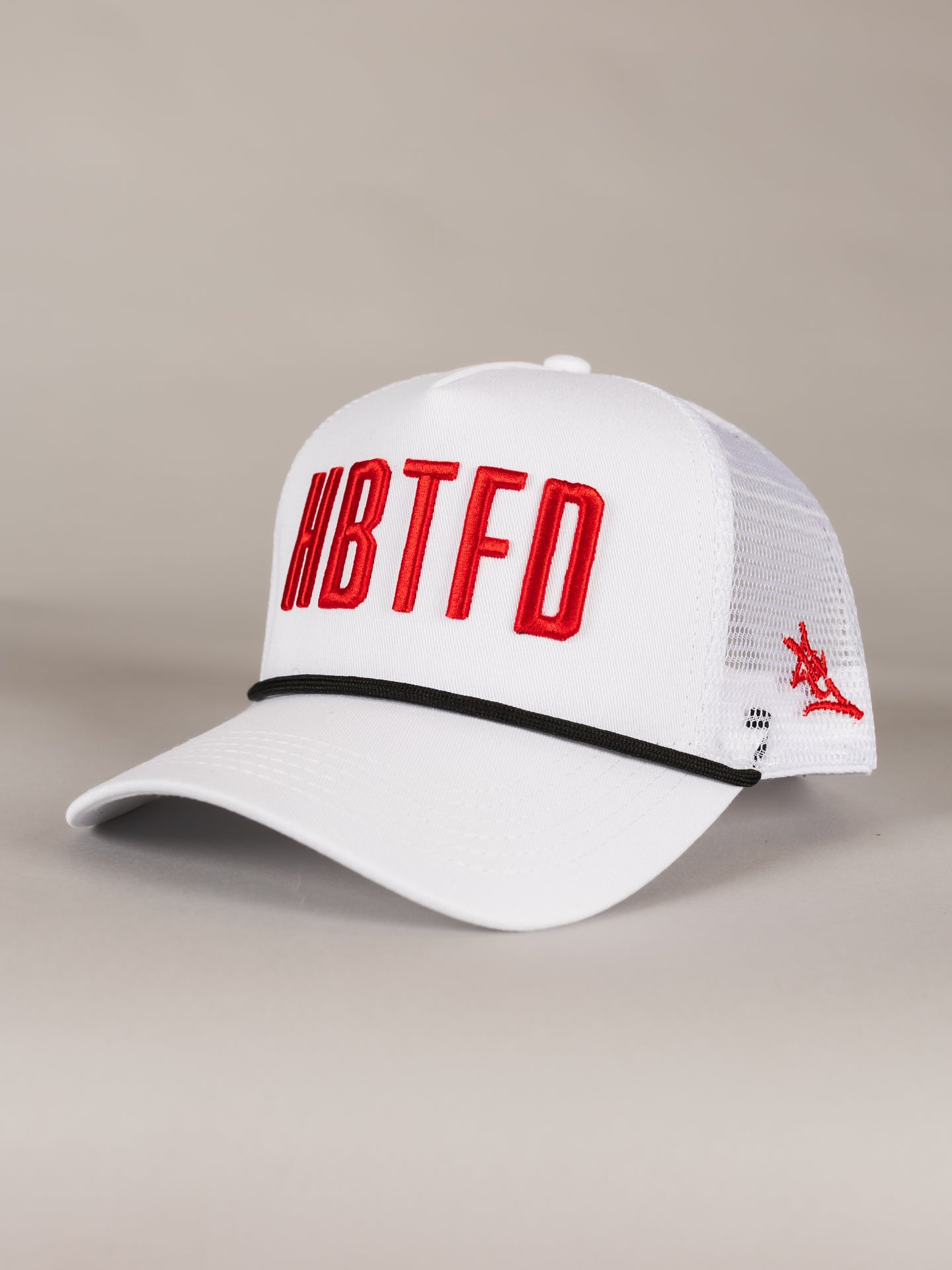White HBTFD Mesh Hat