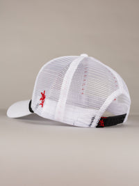 White HBTFD Mesh Hat