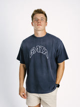 Navy Embroidered GATA Tee