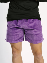 Purple Corduroy Shorts