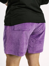 Purple Corduroy Shorts