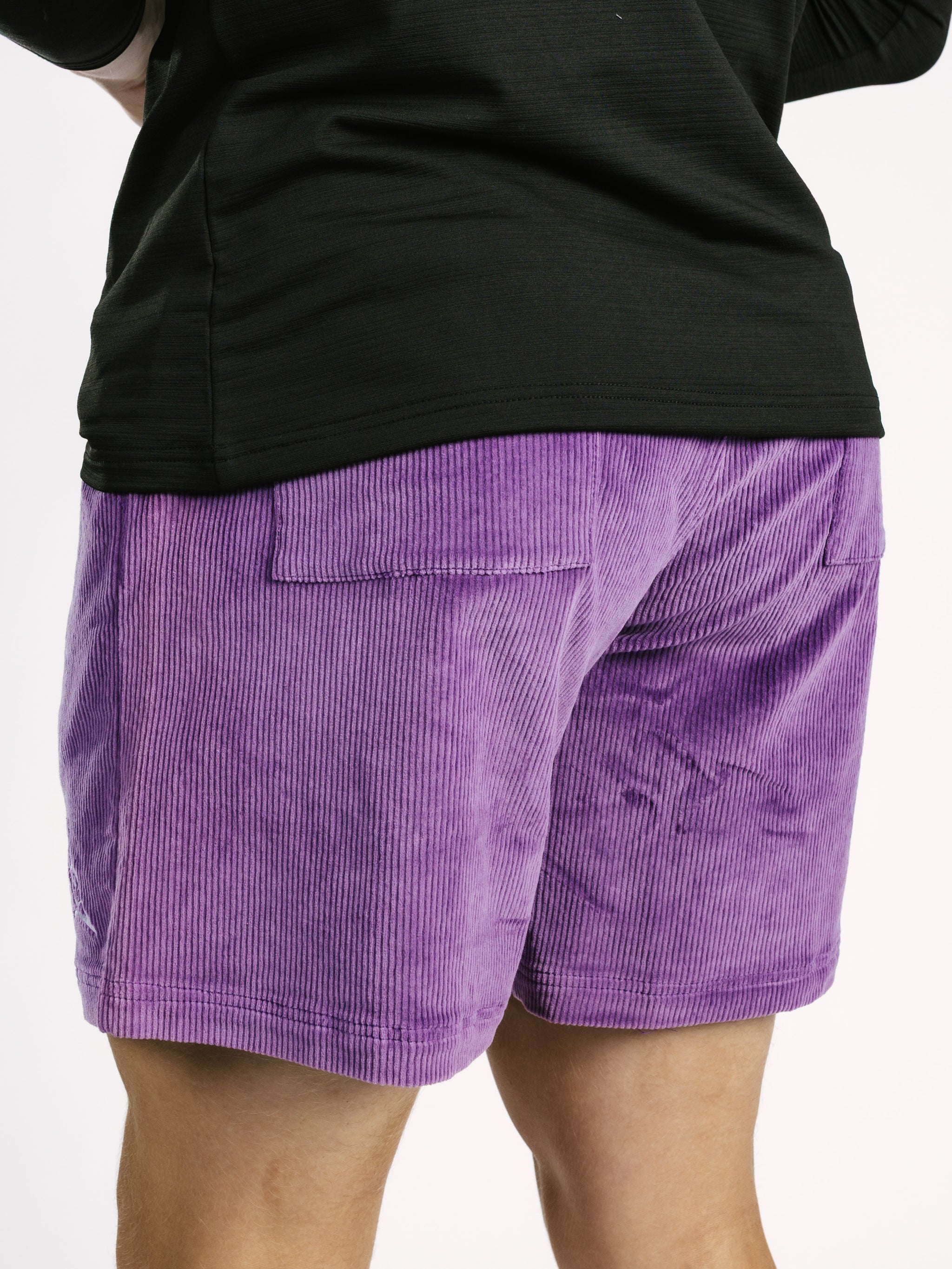 Purple Corduroy Shorts