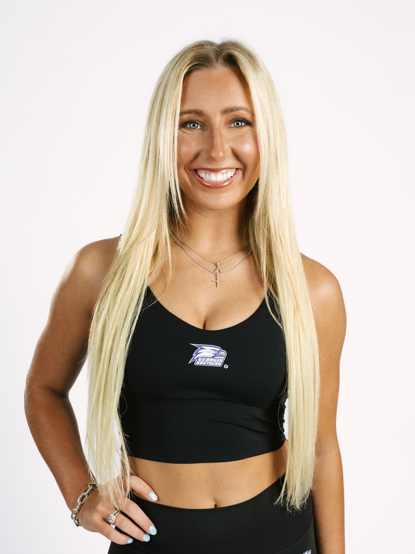 Black Eagle Head Padded Active Top