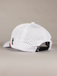White 'Georgia' Script Hat