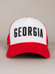 White and Red 'Georgia' Hat