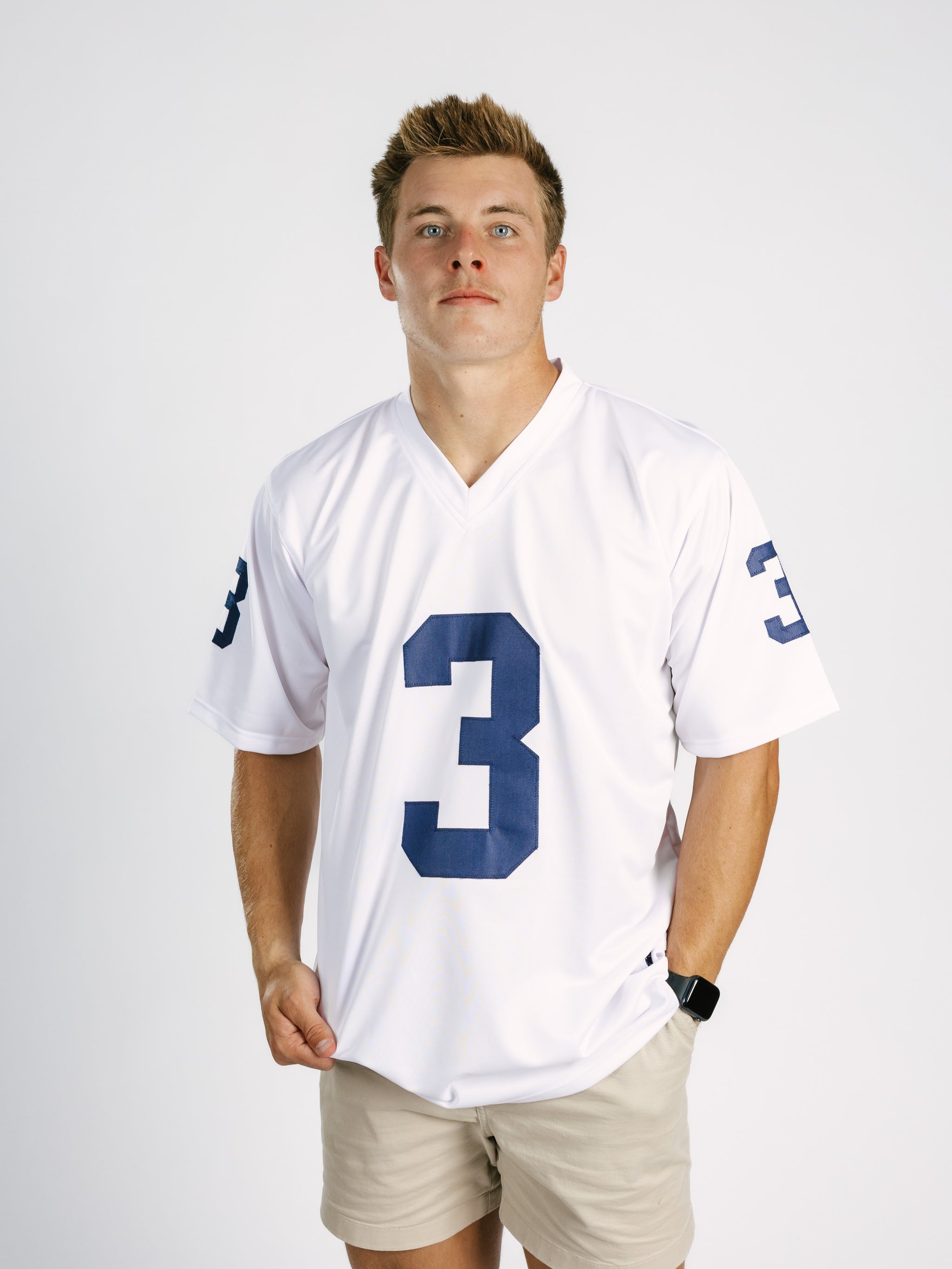 White Peterson '3' Jersey