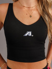 Black AU Padded Active Top