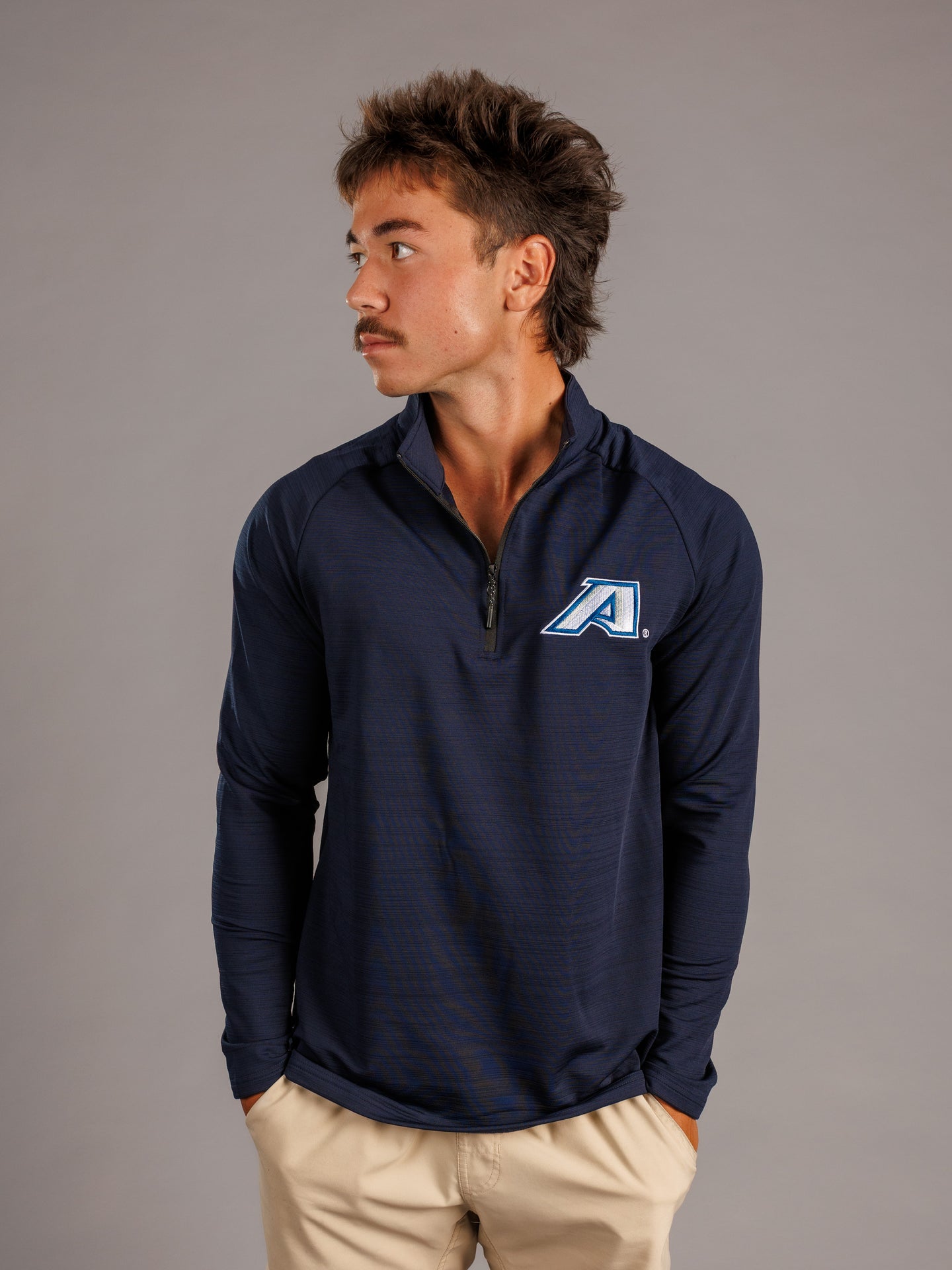Navy AU Quarter Zip