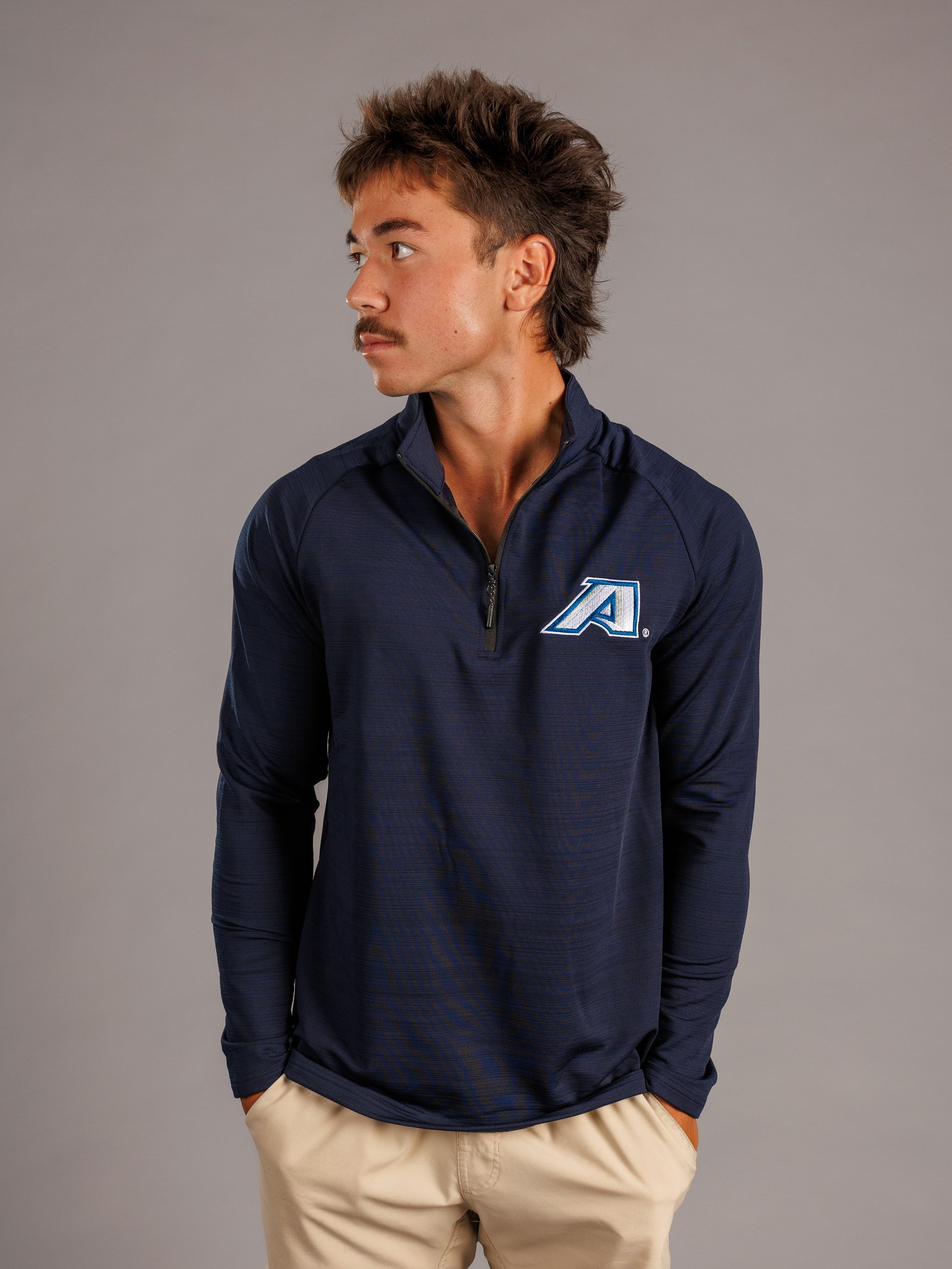 Navy AU Quarter Zip