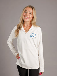 White AU Quarter Zip