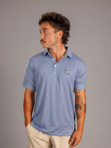 Navy and White Stripe Jag Polo